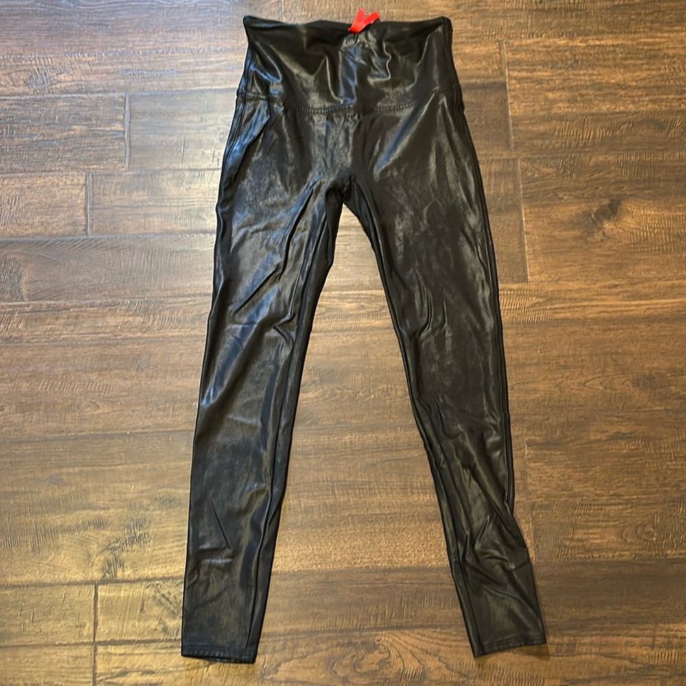 Spanx leather look leggings
